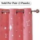 thumbnail image 3 of Cortinas de estrellas, 2 paneles para ventanas pequeñas de guardería, cortina de ventana con temática espacial para oscurecer la habitación, cortinas para niños para dormitorio de bebés y niños, 3 of 7