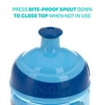 thumbnail image 5 of Nuby Thirsty Kids Tritan Free Flow Pop Up Super Slurp Water Bottle, Shark, 1 Pack, 12 Oz, 5 of 5