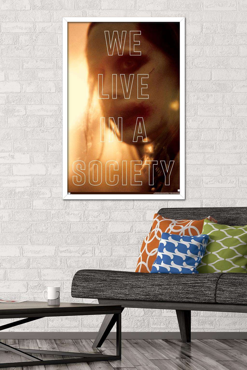 DC Zack Snyder's Justice League - Joker Society Wall Poster, 22.375" x 34", Framed