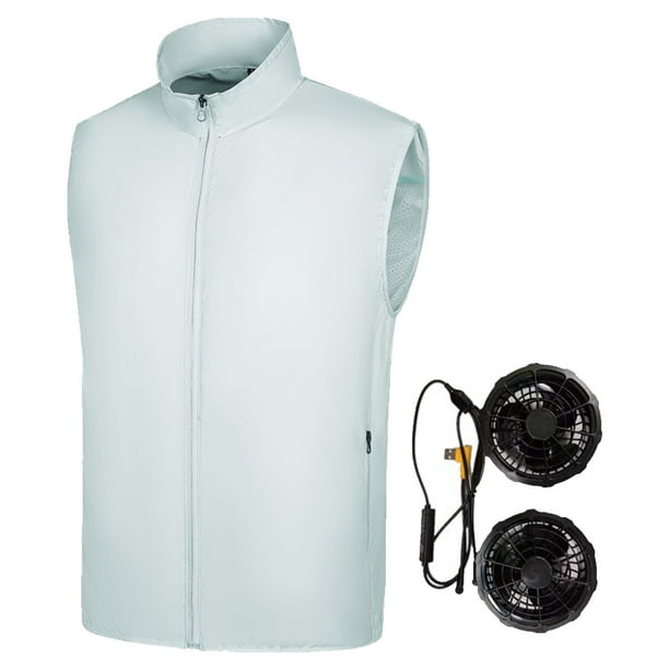 Chaleco Fresco Ventilador Verano Ropa Con Aire Acondicionado Carga USB para Climas Cálidos