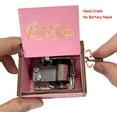 thumbnail image 2 of Mistaha Vintage Square Wooden Music Box Eight Note Hand Crank Musical Instrument - Perfect Gift for Loved Ones and Friends, 2 of 6