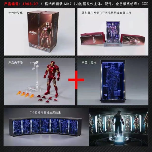 Zd Toys-Figurine d'action édition commémorative, Iron Man War Machine, MK43 MK42 Mark imbibé, ATIONS End Strengthening Gifts, OriginalMk7 holográfico zhangmengya unisex