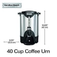 thumbnail image 2 of Hamilton Beach Commercial 40 Cup Stainless Steel Coffee Urn Double Wall, 120V, NSF Certified (HCU040S), 2 of 5