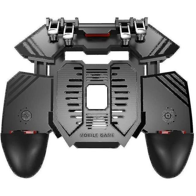 Ak77 Mobile Game Controller Pubg Game Controller Gamepad 6 Finger Gaming Trigger