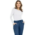 thumbnail image 2 of MediChic Scrubs Women's Knit Ultrasoft Stretch Long Sleeve Under Scrub T-Shirt, 2 of 4