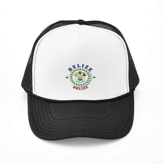 CafePress - Belize - Adjustable Unisex Printed Trucker Hat with Mesh Back