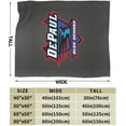 thumbnail image 3 of Depaul University Logo Fleece Blanket, Very Soft Microfiber Flannel Blanket for Couch Warm and Cozy for All Seasons, 3 of 6