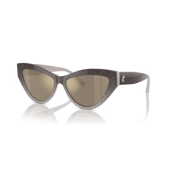 Jimmy Choo JC 5004 Plastic Womens Cat-Eye Sunglasses Sand Gradient Glitter 55mm Adult