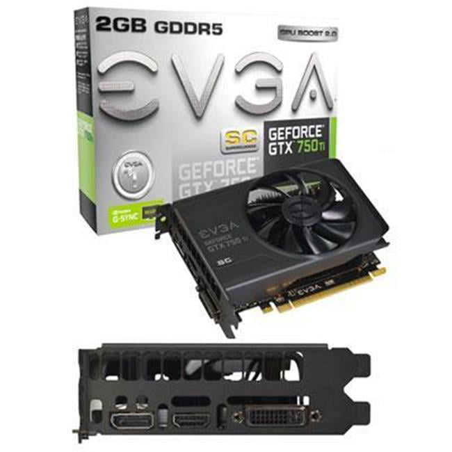 EVGA GeForce GTX 750 Ti 1.18 GHz 2GB GDDR5 PCI Express 3.0 x16 Graphic ...