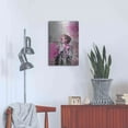 thumbnail image 4 of Luxe Metal Art 'Los Angeles City Girl Pink' by Andrea Haase, Metal Wall At, 16"x24", 4 of 9