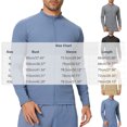 thumbnail image 6 of StSilkitty Mens Athletic Jacket Full Zip Long Sleeve Mock Neck Jacket Lightweight Breathable Running Hiking Fishing Coat, 6 of 6
