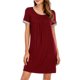thumbnail image 1 of Vestido de tumbona para mujer, camisones sueltos de manga corta, pijamas para descansar Irfora Vestido, 1 of 7