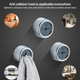 thumbnail image 3 of 1-10 Pcs Push In Tea Towel Holder Grip Hook Self Adhesive Kitchen τυ хд чη йт Q1C7, 3 of 9
