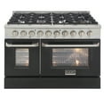 thumbnail image 6 of 48 in. 6.7 cu. ft. Dual Fuel Range for Natural Gas in Black, 6 of 15