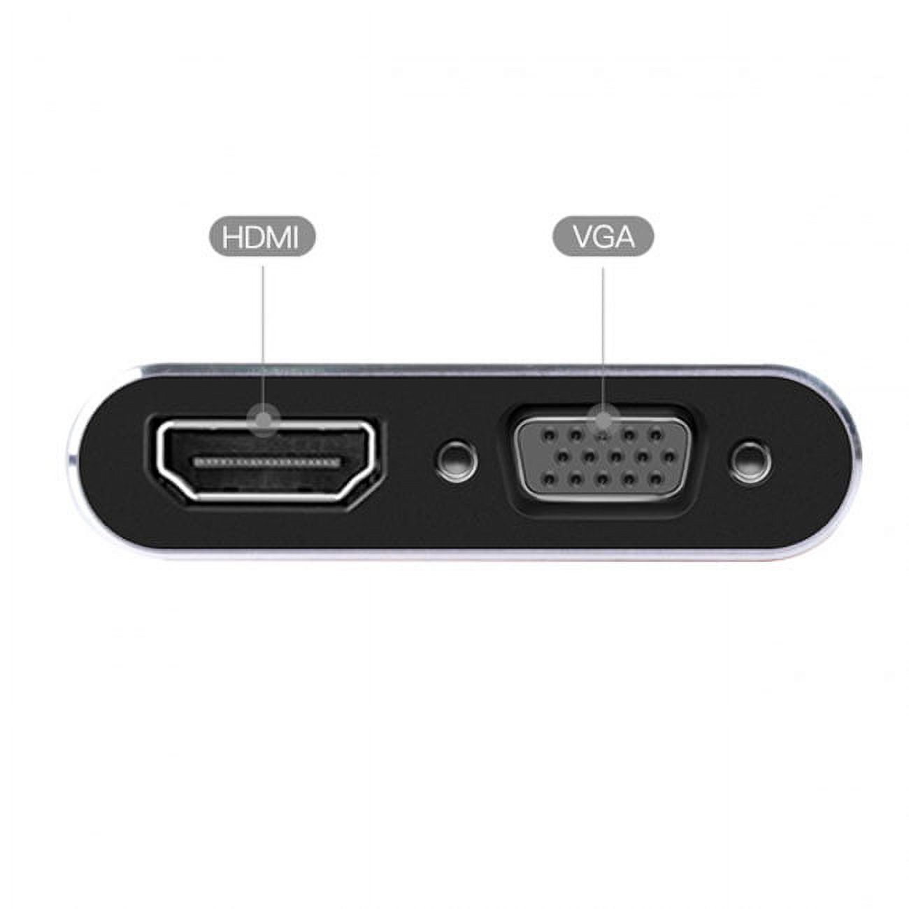 Xiwai Adapter USB 3.0 2.0 to HDMI VGA HDTV Adapter Cable External Graphics Card for Windows Mac Laptop