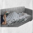 thumbnail image 6 of Winter Soft Flannel Fleece Throw Blanket, Trees and Bullfinch Birds Snow Covered Nature with Leafless Branches, Cozy Plush for Indoor and Outdoor Use, 50" x 60", Black Pale Grey White, by Ambesonne, 6 of 6