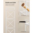 thumbnail image 4 of - Metal Storage Rack Shelving Unit with X Side Frames Dense Mesh . es for Entryway Kitchen Living Room Bathroom Industrial Style Ink UBSCB, 4 of 8