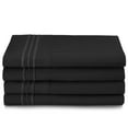 thumbnail image 4 of Clara Clark 5 Piece 1800 Microfiber Collection Bed Sheet Set, Deep Pockets Fitted Sheet, Twin XL, Black, 4 of 4