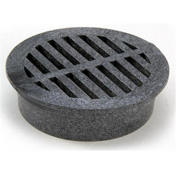 11 4 in. Black Round Structural Foam Polyolefin Grate