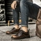 thumbnail image 5 of Zapatos de hombre, zapatos para exteriores, tecnología de color frotado a mano, zapatos de hombre de cuero de vaca, suela de material transparente, zapatos de hombre con cordones, 5 of 5