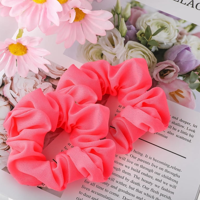 Last Set! 2pcs Pink Mono Patterned Headband and Scrunchie Hair Tie 2pcs Pink Mono Patterned Headband and Scrunchie Hair Tie main image 4