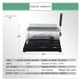 thumbnail image 6 of 1PC 3870 Practical 21 Holes A4 Manual Comb Book Binding Machine,can Punch 12sheets At A Time ,Easy to Use, 6 of 6