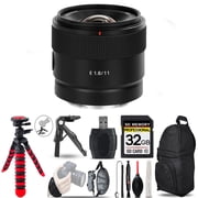 Sony E 11mm f/1.8 Lens - 32GB Accessory Kit (International Version)
