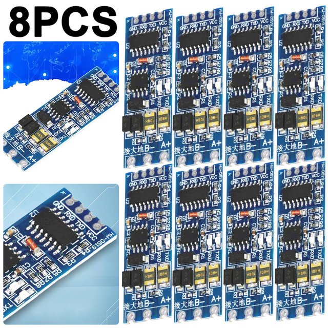 Microcontrolador TTL A Módulo RS485 Conversión UART 485 A Puerto Serie Control Flujo Automático Hardware