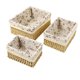 thumbnail image 2 of Cestas de almacenamiento tejidas a mano, contenedores de almacenamiento decorativos duraderos, portátiles, multiusos, para organización de estantes de dormitorio y maquillaje, 2 of 5