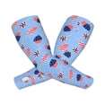 thumbnail image 2 of Sun Protection Arm Sleeves For Men Women, Light Red Blue Ice Cream Print Sleeves To Cover Arms With Thumb Hole Cooling Sleeve, 2 of 2