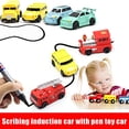 thumbnail image 3 of Fun Pen Inductive Car Truck Follow Any Drawn Black Line Mini Toy Engineering Vehicles Educational Toy, 3 of 7