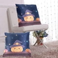 thumbnail image 6 of Halloween Pumpkin with Starry Night Throw Pillow Covers Pillowcases 18 x 18 Inch Home Decor 2 Packs for Bedroom Sofa, 6 of 6