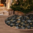 thumbnail image 5 of Sikiie White And Yellow Snowflakes Christmas Tree Skirt, Christmas Tree Decorations, Christmas Decor, Tree Mat Decoration(30-48IN)-48", 5 of 6