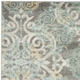 thumbnail image 6 of SAFAVIEH Evoke Keith Damask Distressed Runner Rug, Grey/Ivory, 2'2" x 15', 6 of 7