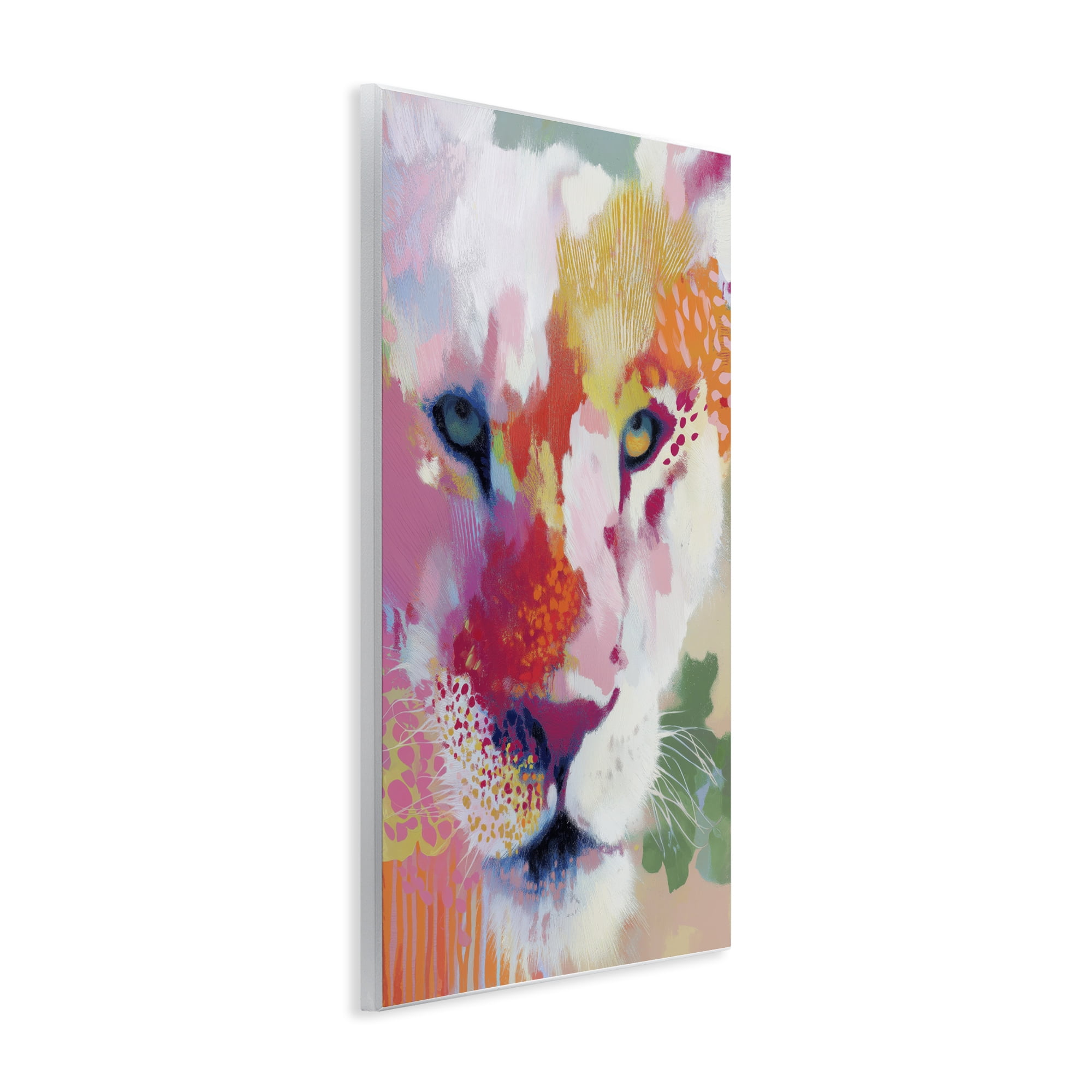 Stupell Industries Lion Eyes with Intense Gaze Wall Plaque Art, design by Chromatic Storm Studio