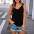 thumbnail image 7 of cocolona Tank Tops for Women Summer V Neck Sleeveless Shirts Fashion Casual Loose Solid Color Blouses, 7 of 7