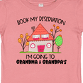 thumbnail image 4 of Inktastic Book My Reservation I'm Going to Grandma and Grandpa's Boys or Girls Baby T-Shirt, 4 of 5