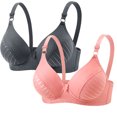 thumbnail image 2 of High Stretch Soft Women Push up Bra 2 Pack, Fashion Sports Bra with Adjustable Straps Comfort Support Intimates for Daily Everyday Wearing Gray, 2 of 9
