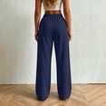 thumbnail image 6 of Ixbnca Womens Sweat Pants Comfortable Pleated Drawstring Sports Pants with Pockets Loose Elastic Waist Workout Pants, 6 of 7