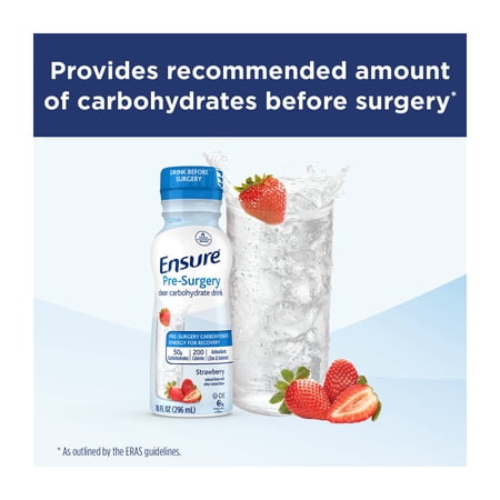 ENSURE PRE-SURGERY, CLEAR CARBOHYDRATE DRINK, STRAWBERRY, 10 FL OZ, 4 COUNT