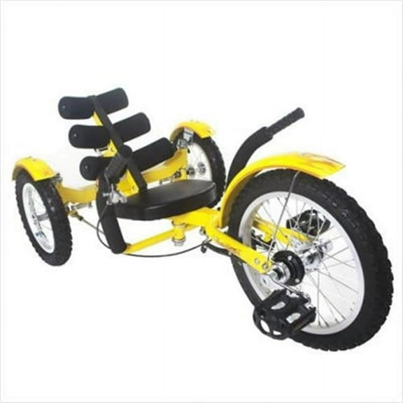 16 in. Mobo Mobito Three Wheel Cruiser - Yellow