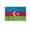 Azerbaijan 2x3 ft Flag-Nylon, variant on AGAS Small Azerbaijan 4x6 inch Flag mounted onto 11 inch Plastic Pole Polyester Fabric Stitched Edges Azerbaijan Hand Held Mini Small Stick Flags