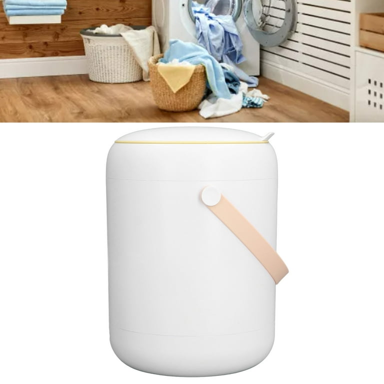 Intbase 8L Mini Folding Washing Machine with 3 Modes Deep Cleaning Half Automatic Washt, Washing Machine with Soft Spin Dry for Socks, Baby Clothes