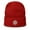 Red, variant on Morning Star Fire - White - Knit Beanie