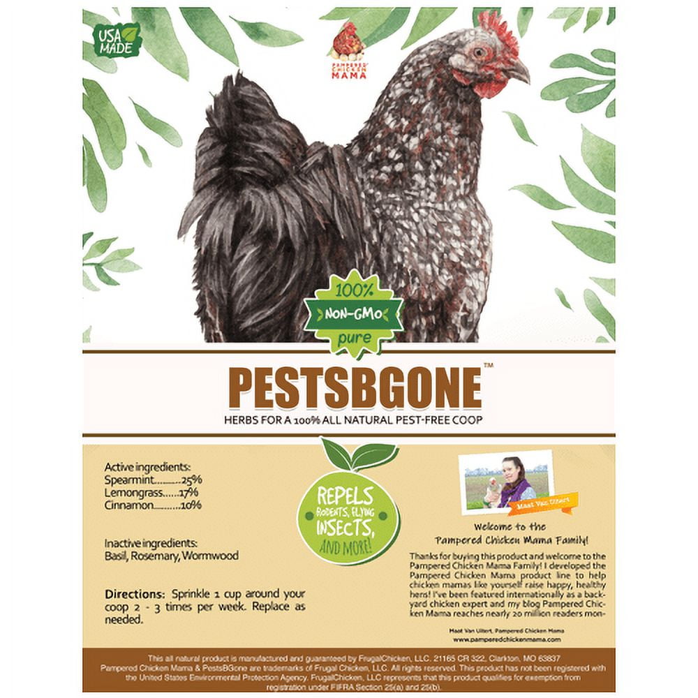 PestsBGone Backyard Chicken Coop Herbs (1.25 Pound): Keep Flies, Ants, Spiders, Mice, Rats Away Naturally