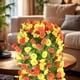 thumbnail image 5 of Decoración de cesta colgante con enredaderas de rosas artificiales | Arreglo floral sintético montado en la pared de 85 cm para techo del salón, plantas envolventes en plástico, detalles, 5 of 6