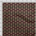 thumbnail image 3 of oneOone Polyester Lycra Fabric Leaves & Floral Block Printed Craft Fabric BTY 56 Inch Wide, 3 of 4
