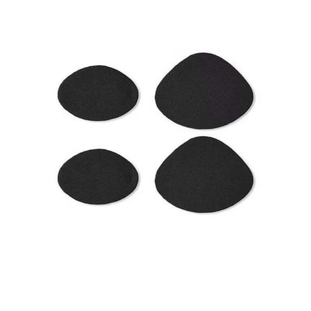 

4x Shoe Patch Vamp Repair Sticker Shoes Insoles Heel Hole Protector (Black)