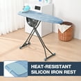thumbnail image 5 of KK KINGRACK Ironing Board, Iron Board Full Size with Hanger & Rotating Nonslip Feet, 7 Level Height Adjustable, 43x13 in, Blue, 5 of 8