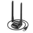 thumbnail image 3 of Tarjeta de red inalámbrica Ax5400m, sin controlador, USB 3.0, receptor y transmisor de wifi inalámbrico de 5 g/6 g para computadora de escritorio, 3 of 5